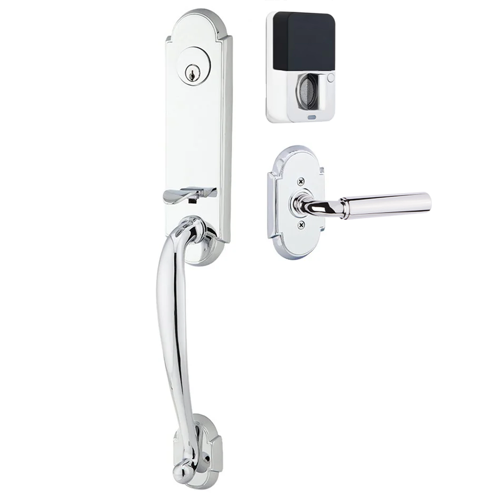 Emtek Richmond Tubular Entryset Monolithic with Manning Lever