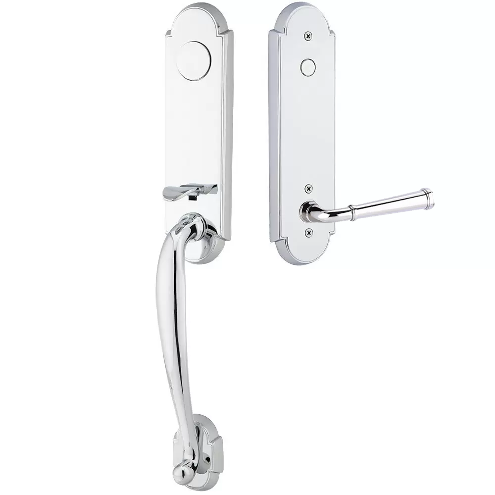 Emtek Richmond Tubular Entryset Monolithic with Merrimack Lever