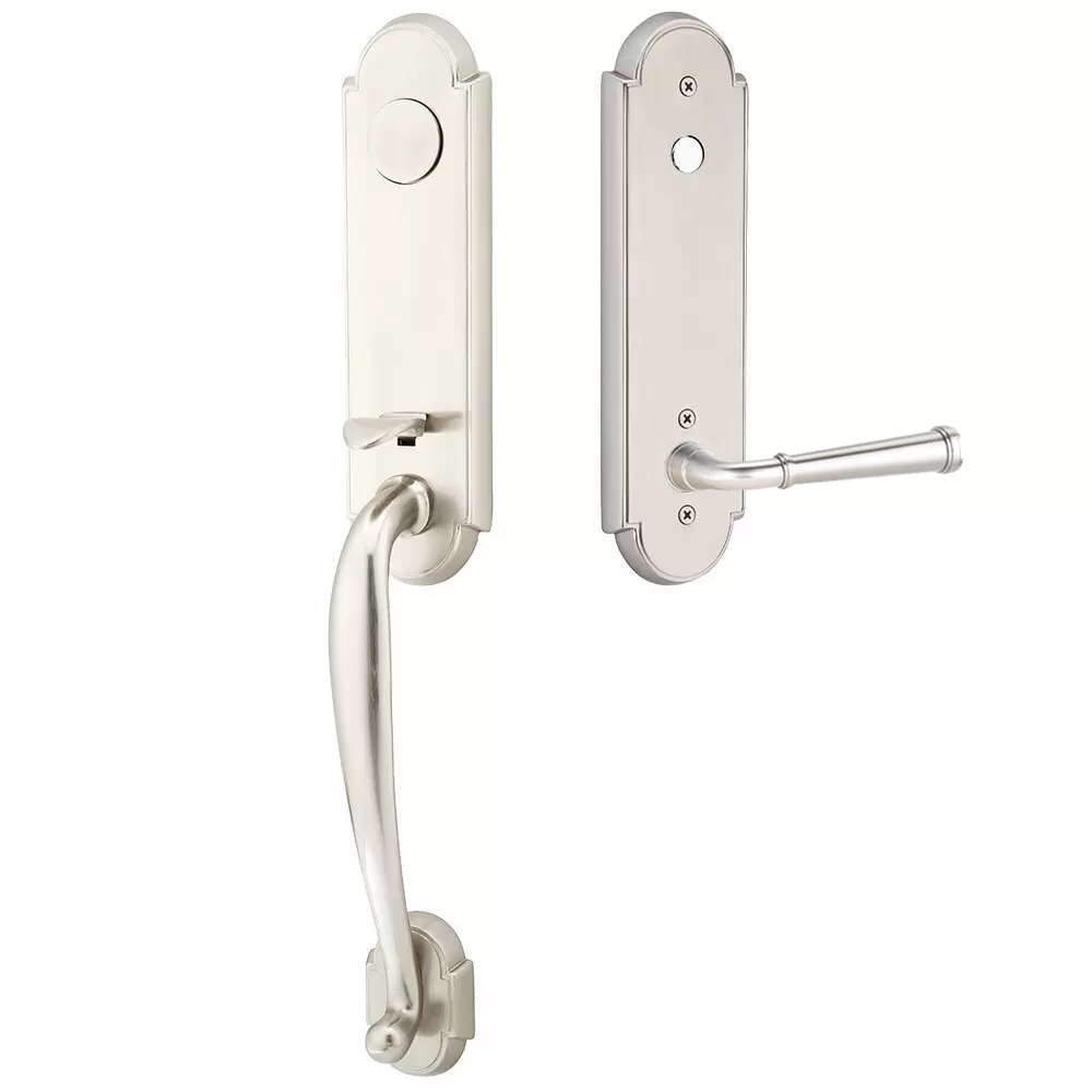 Emtek Richmond Tubular Entryset Monolithic with Merrimack Lever