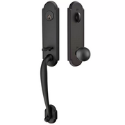 Emtek Richmond Tubular Entryset Monolithic with Orb Knob