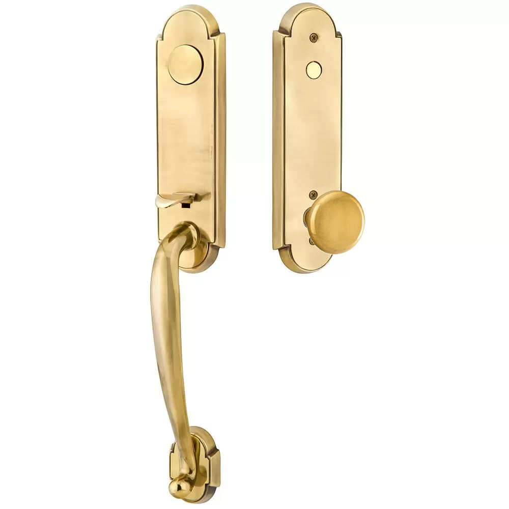 Emtek Richmond Tubular Entryset Monolithic with Providence Knob