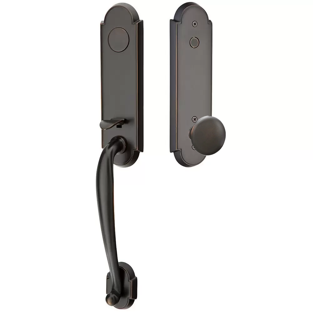 Emtek Richmond Tubular Entryset Monolithic with Providence Knob