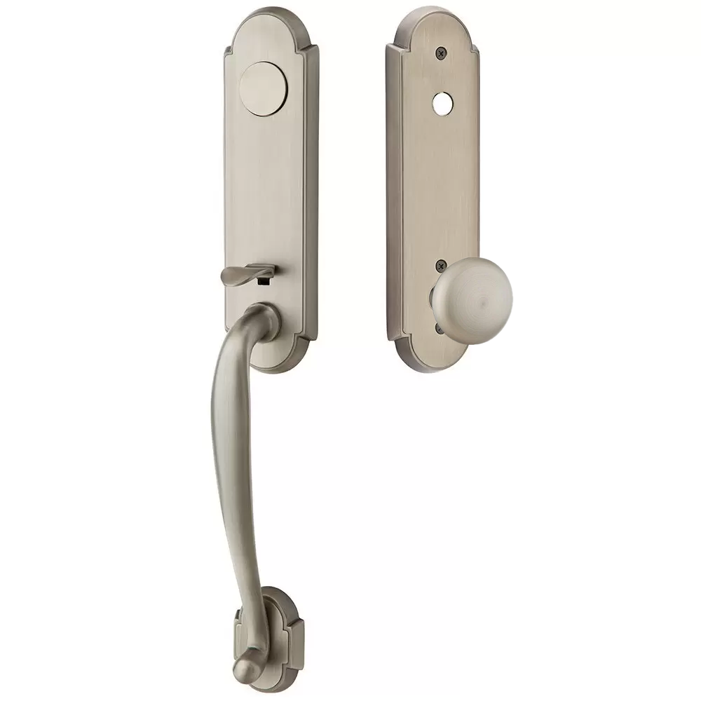 Emtek Richmond Tubular Entryset Monolithic with Providence Knob