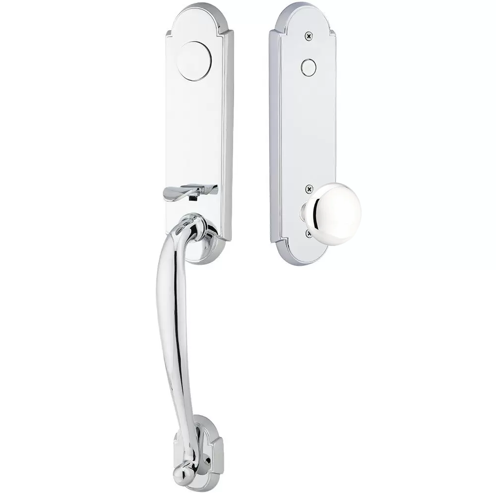 Emtek Richmond Tubular Entryset Monolithic with Providence Knob