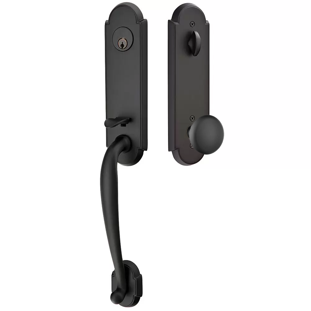 Emtek Richmond Tubular Entryset Monolithic with Providence Knob