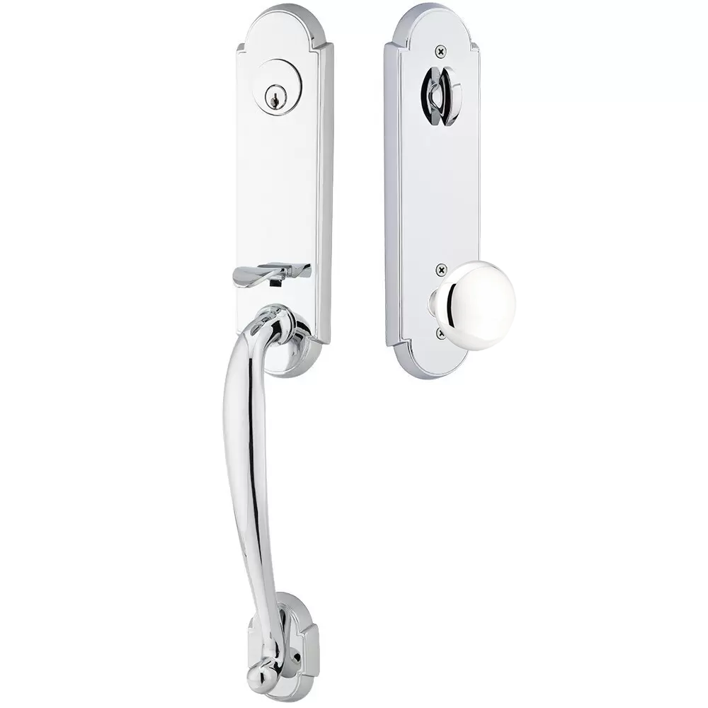 Emtek Richmond Tubular Entryset Monolithic with Providence Knob