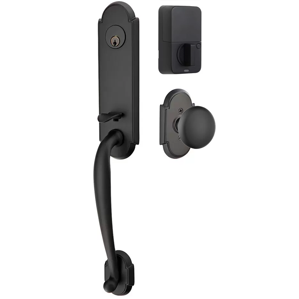 Emtek Richmond Tubular Entryset Monolithic with Providence Knob