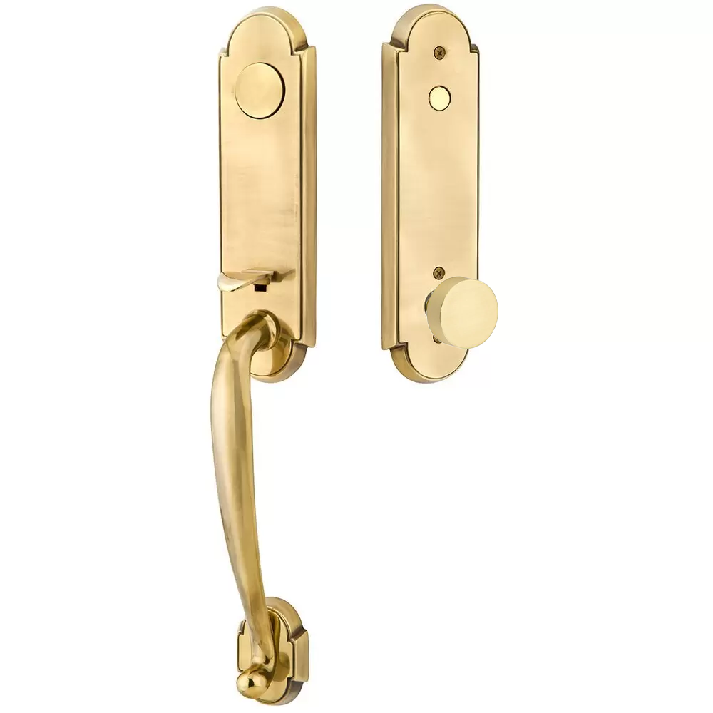 Emtek Richmond Tubular Entryset Monolithic with Round Knob