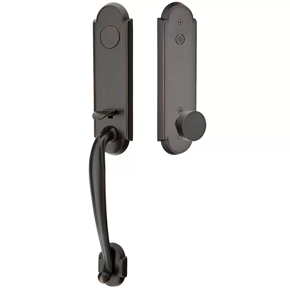 Emtek Richmond Tubular Entryset Monolithic with Round Knob