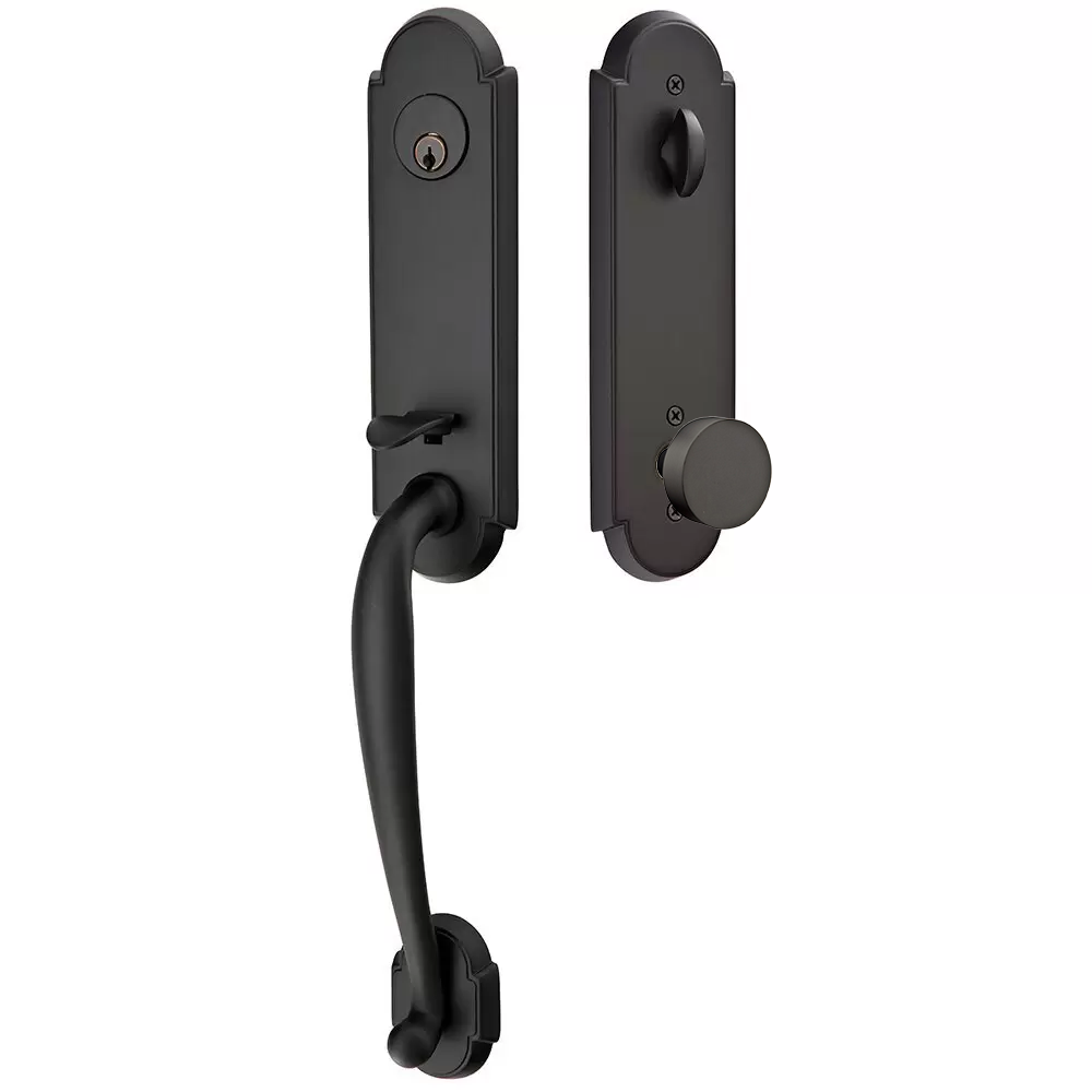 Emtek Richmond Tubular Entryset Monolithic with Round Knob