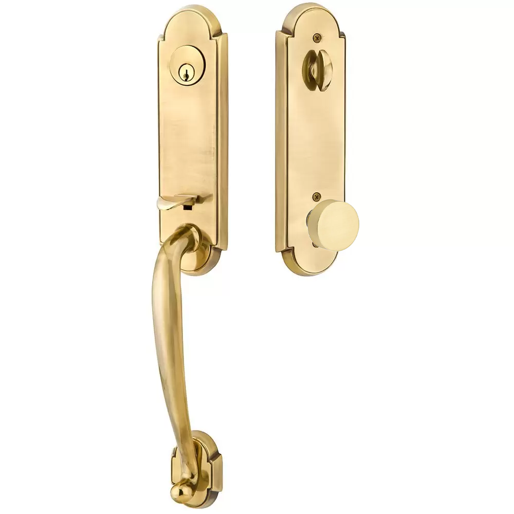 Emtek Richmond Tubular Entryset Monolithic with Round Knob