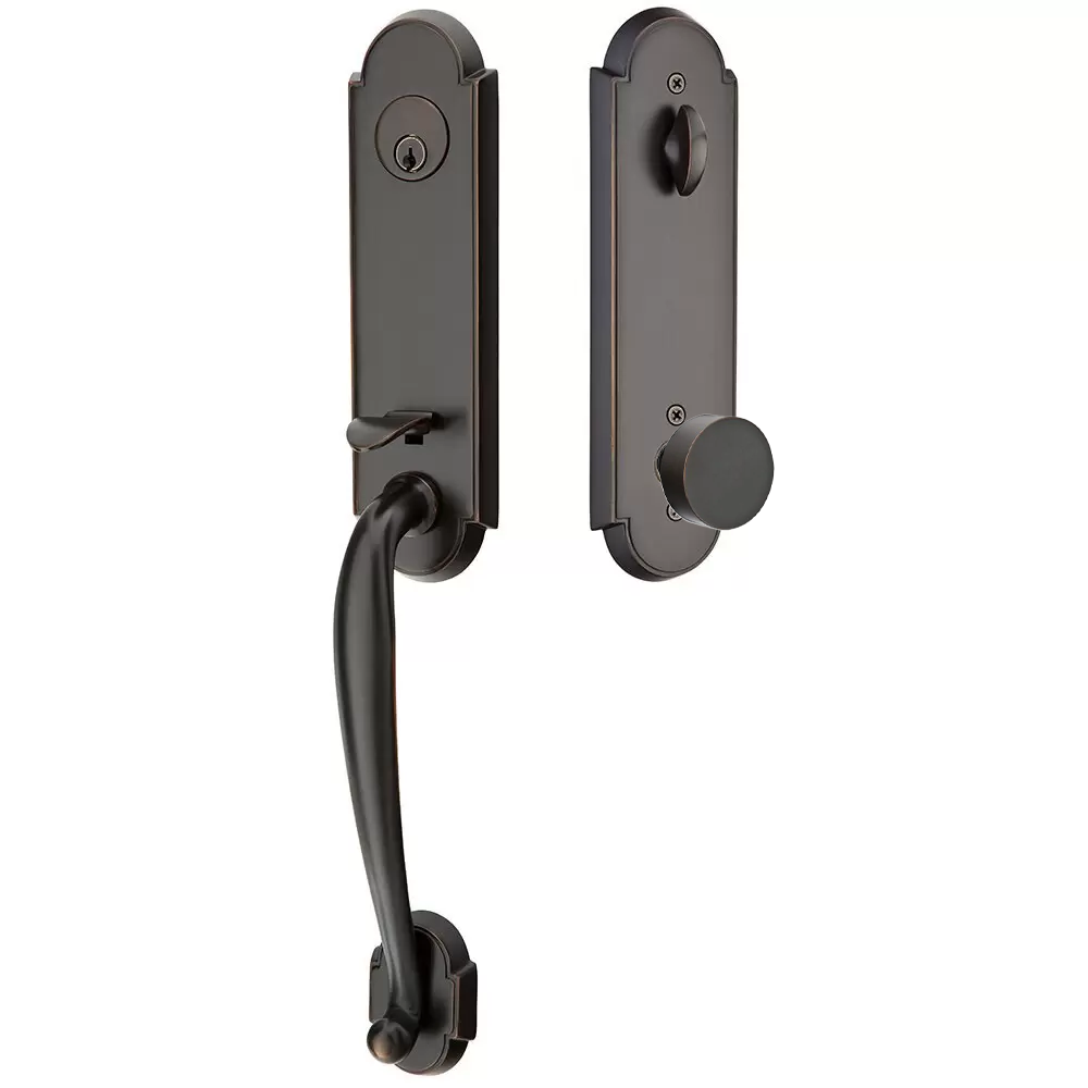 Emtek Richmond Tubular Entryset Monolithic with Round Knob