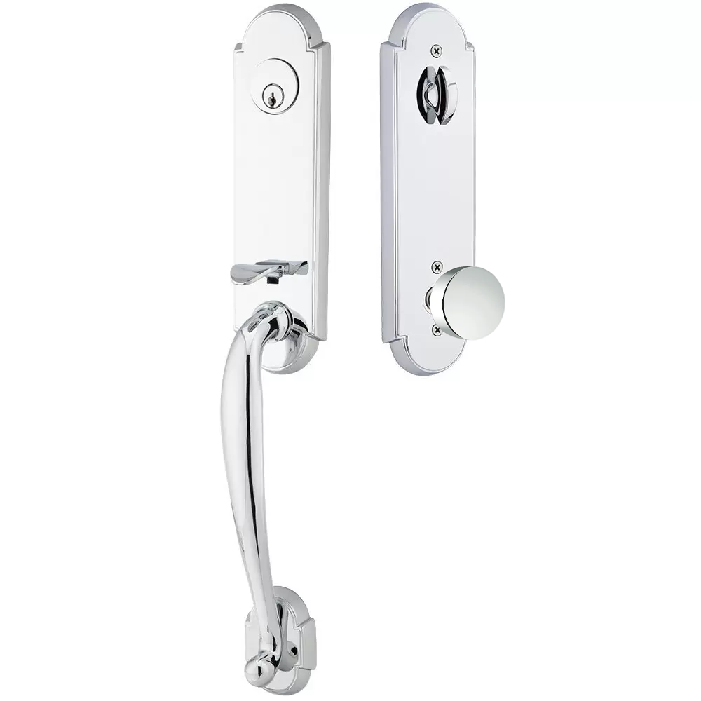 Emtek Richmond Tubular Entryset Monolithic with Round Knob