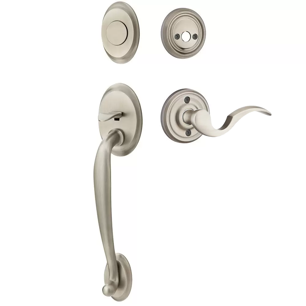 Emtek Saratoga Tubular Entryset Sectional with Cortina Lever