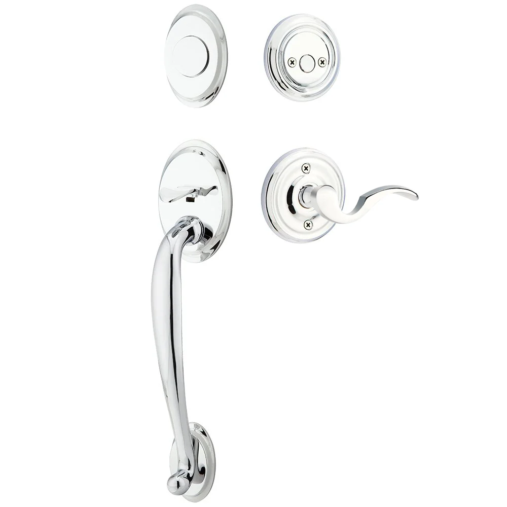 Emtek Saratoga Tubular Entryset Sectional with Cortina Lever