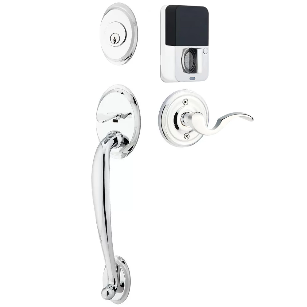 Emtek Saratoga Tubular Entryset Sectional with Cortina Lever