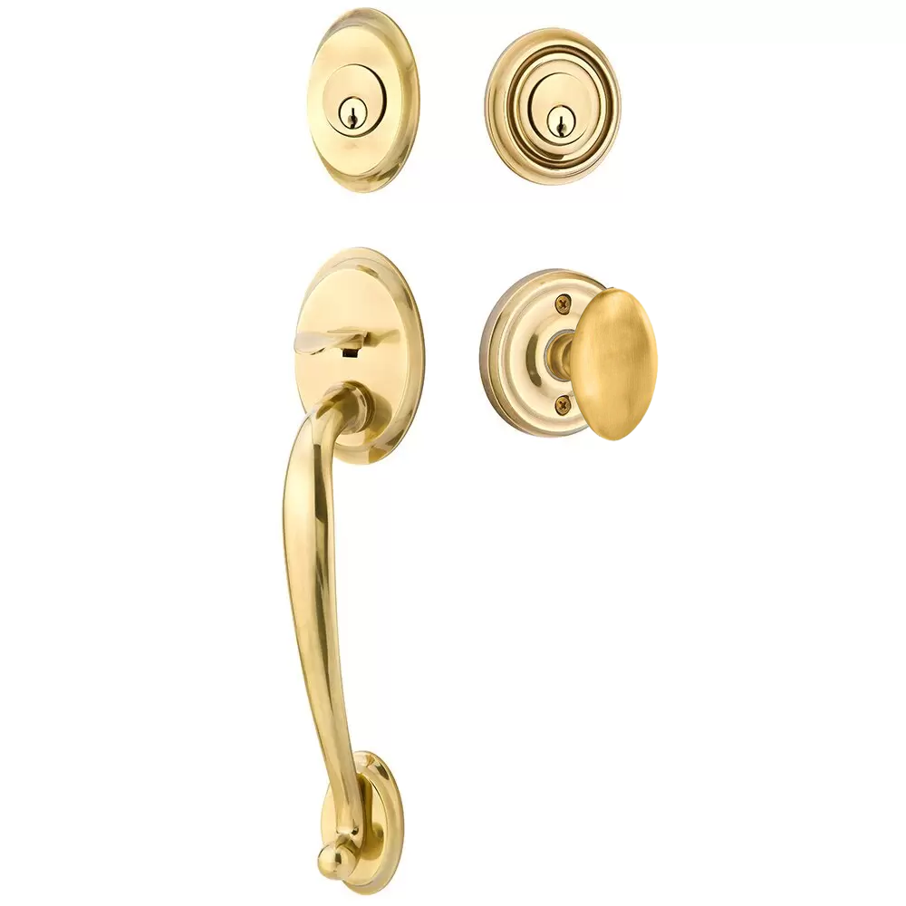 Emtek Saratoga Tubular Entryset Sectional with Egg Knob