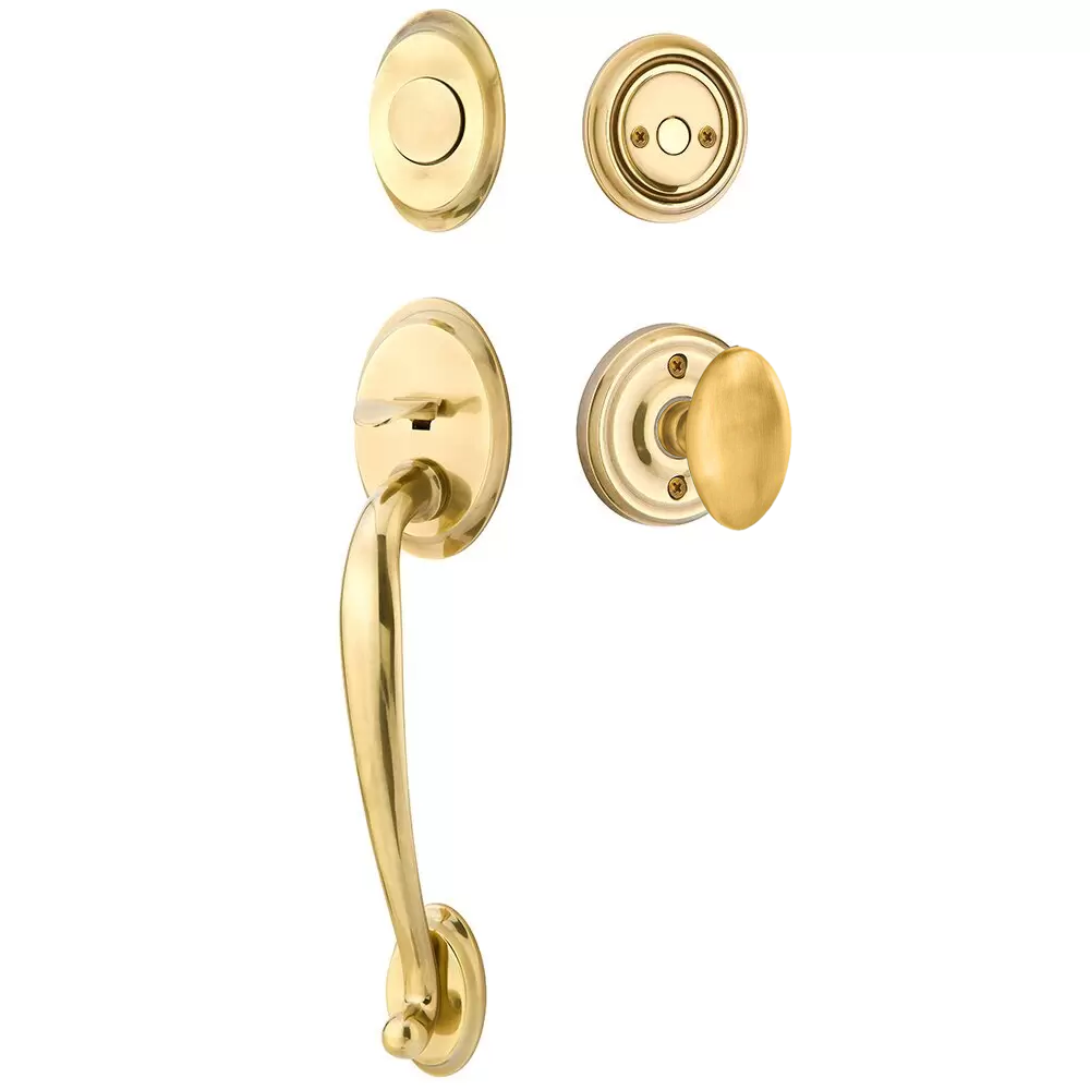 Emtek Saratoga Tubular Entryset Sectional with Egg Knob