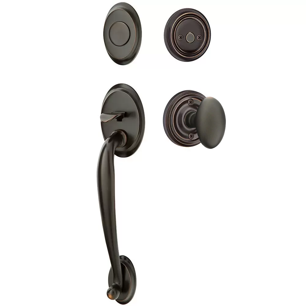 Emtek Saratoga Tubular Entryset Sectional with Egg Knob