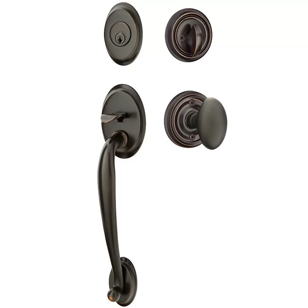 Emtek Saratoga Tubular Entryset Sectional with Egg Knob