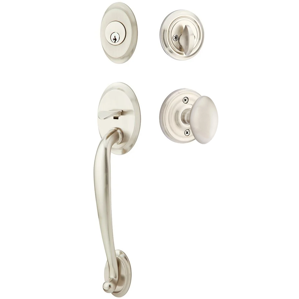 Emtek Saratoga Tubular Entryset Sectional with Egg Knob