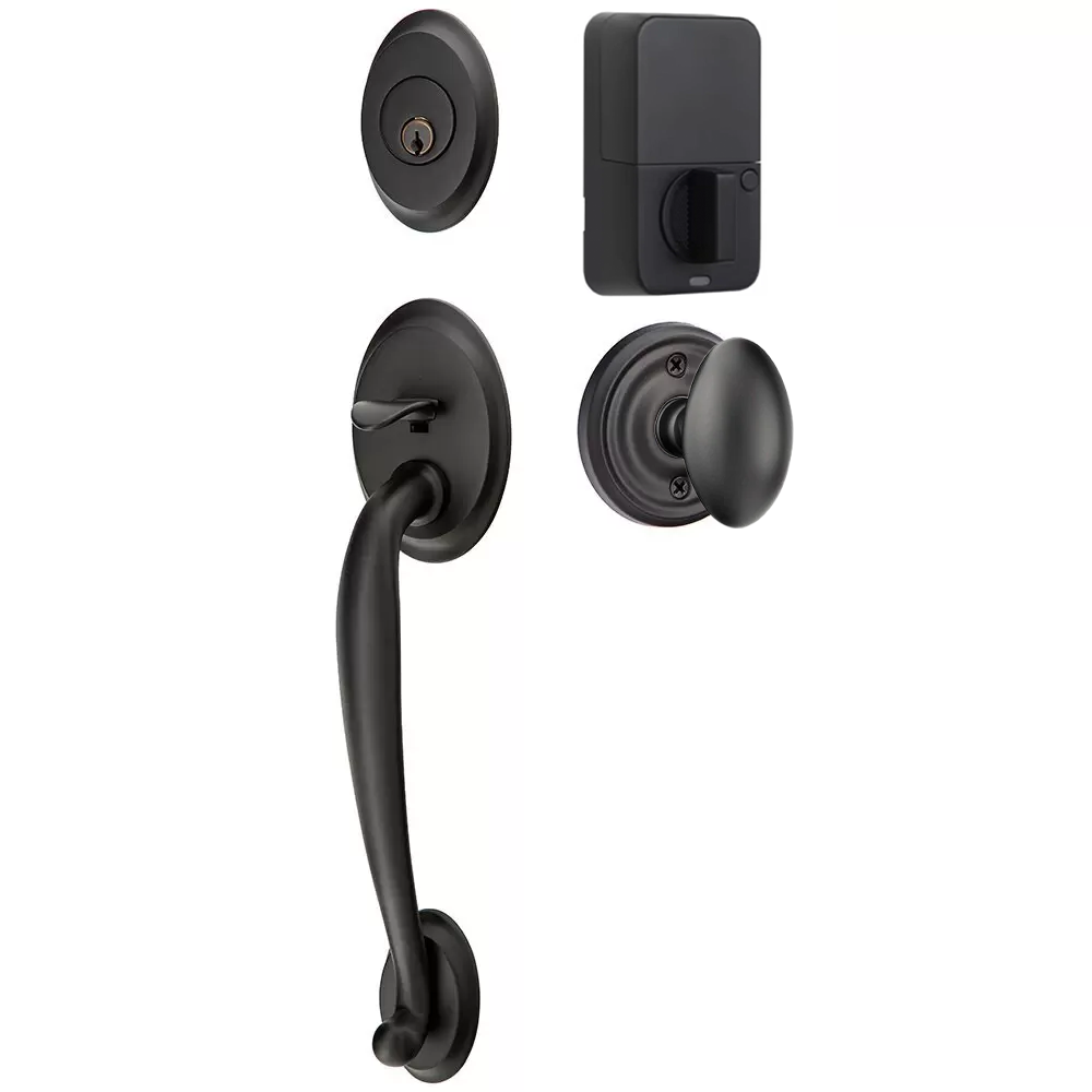 Emtek Saratoga Tubular Entryset Sectional with Egg Knob