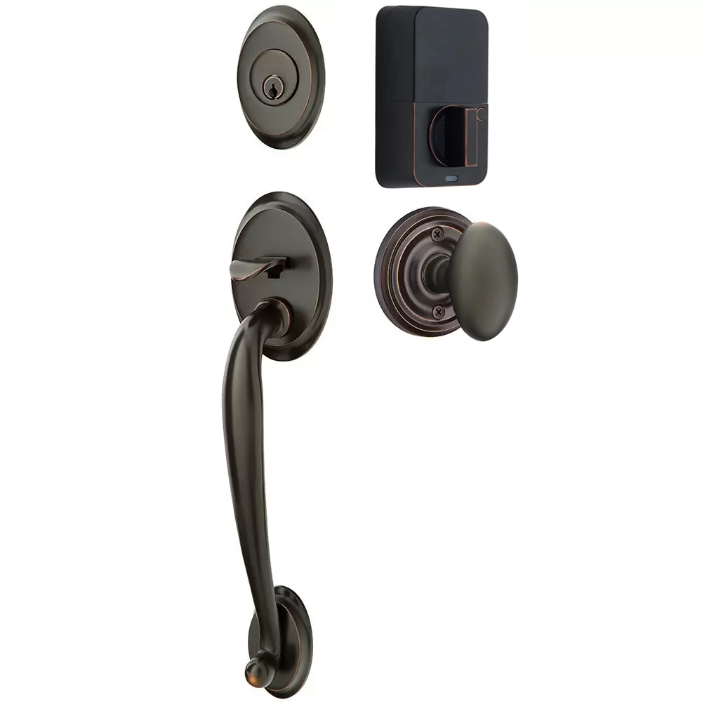 Emtek Saratoga Tubular Entryset Sectional with Egg Knob