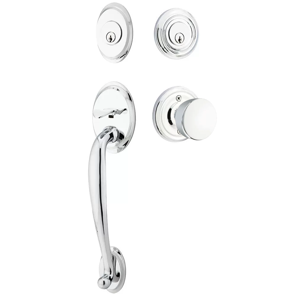 Emtek Saratoga Tubular Entryset Sectional with Laurent Knob