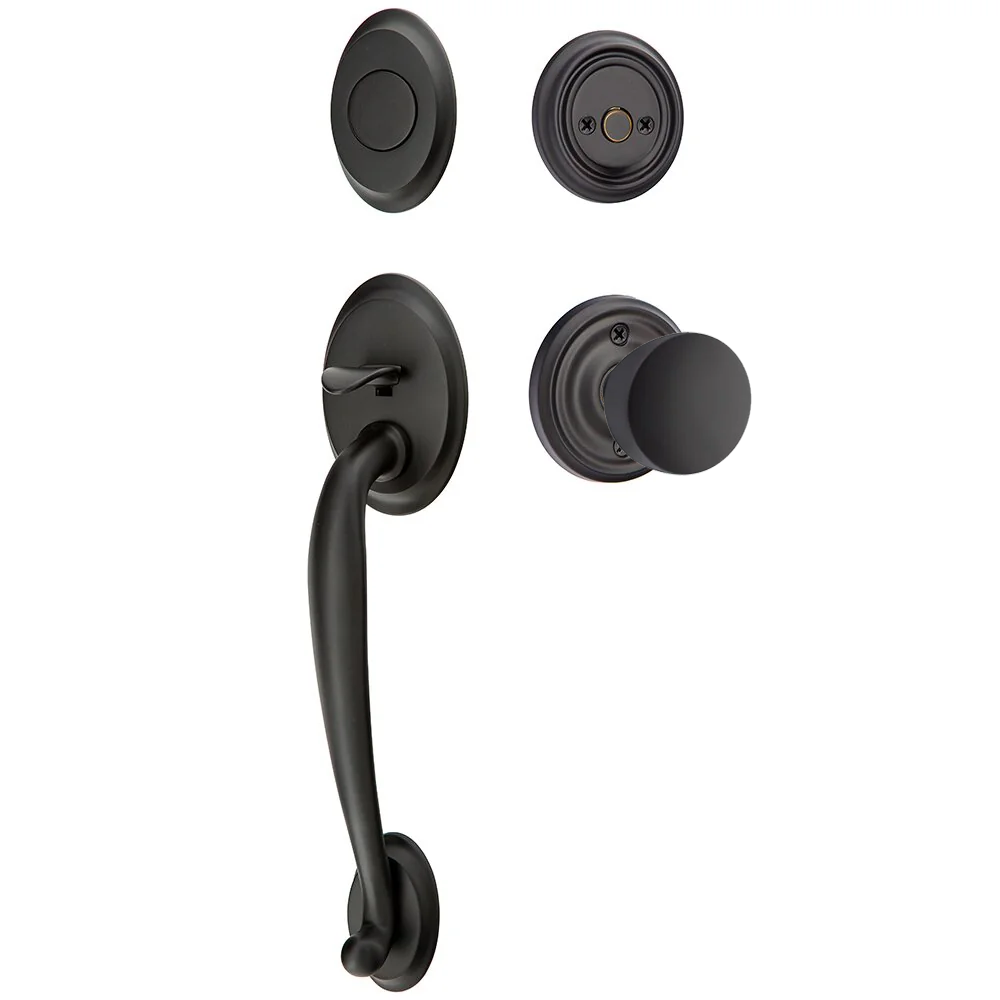 Emtek Saratoga Tubular Entryset Sectional with Laurent Knob