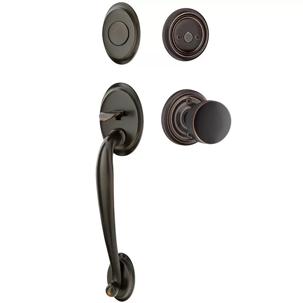 Emtek Saratoga Tubular Entryset Sectional with Laurent Knob