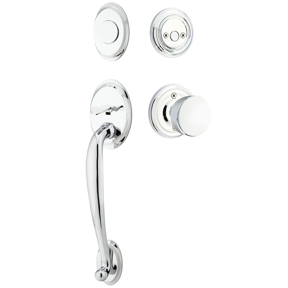 Emtek Saratoga Tubular Entryset Sectional with Laurent Knob