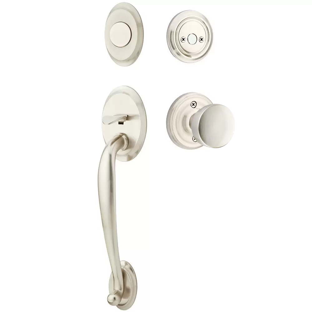 Emtek Saratoga Tubular Entryset Sectional with Laurent Knob