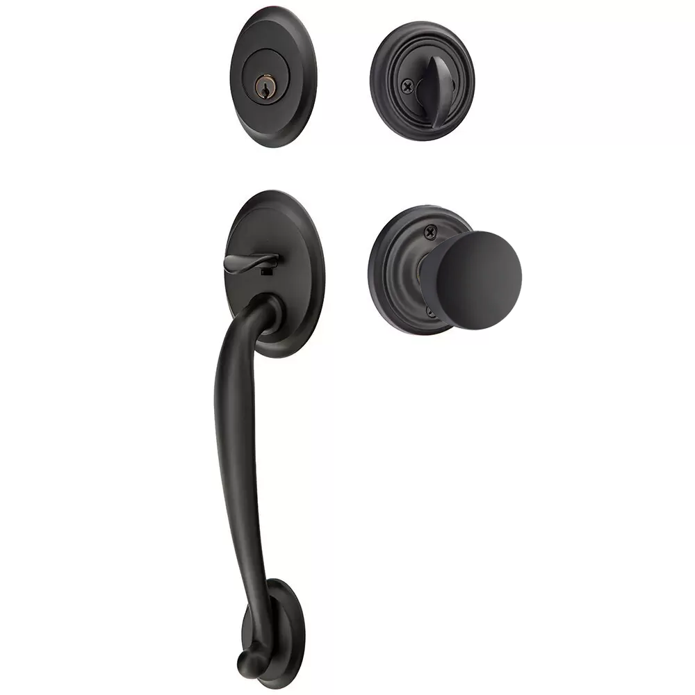 Emtek Saratoga Tubular Entryset Sectional with Laurent Knob