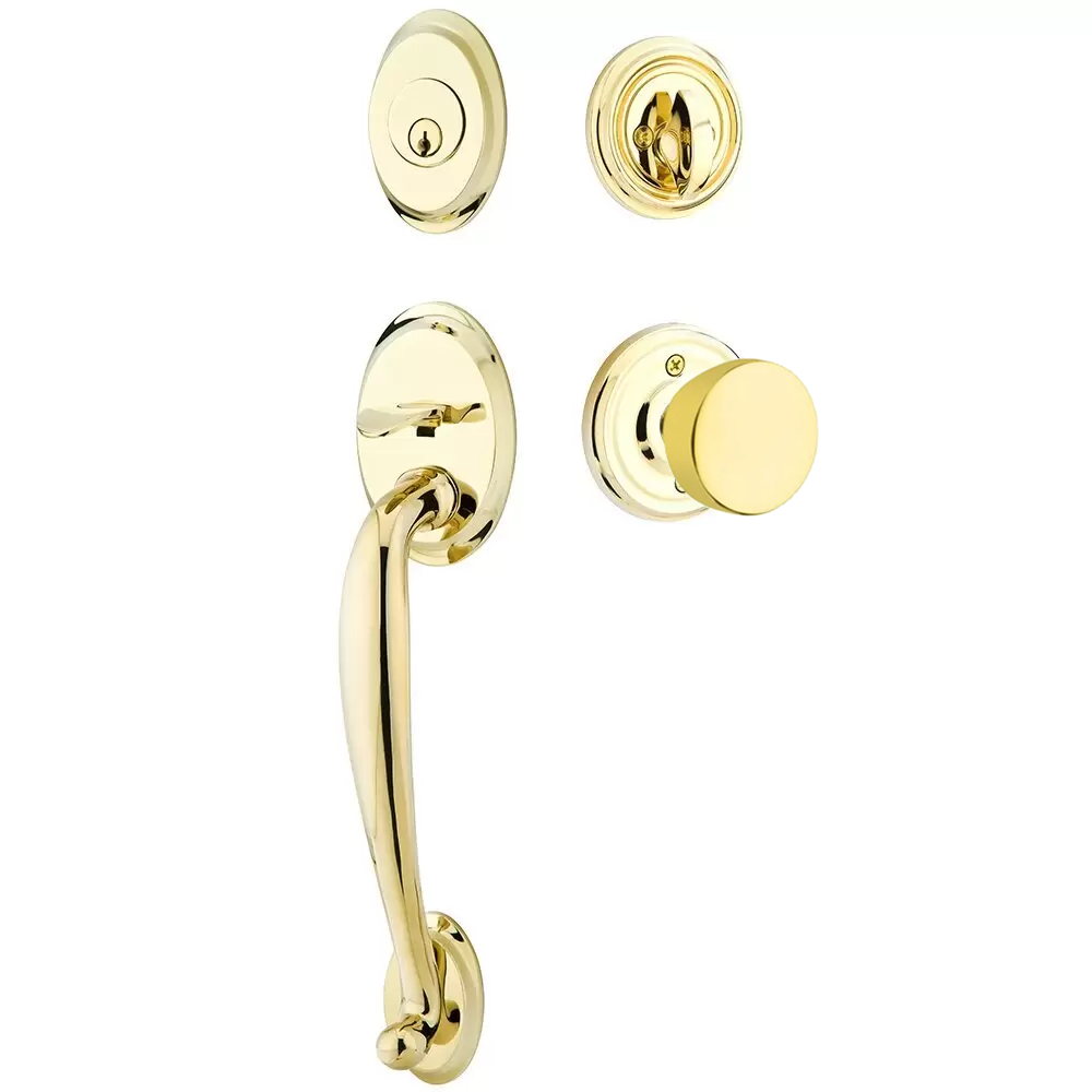 Emtek Saratoga Tubular Entryset Sectional with Laurent Knob