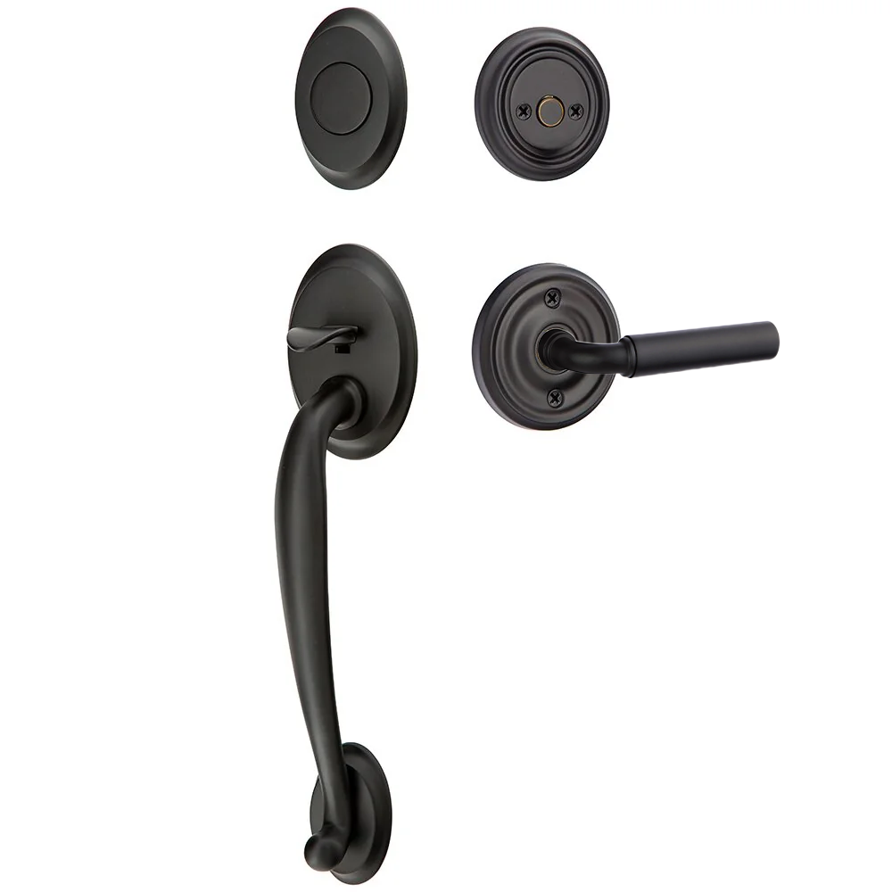 Emtek Saratoga Tubular Entryset Sectional with Manning Lever