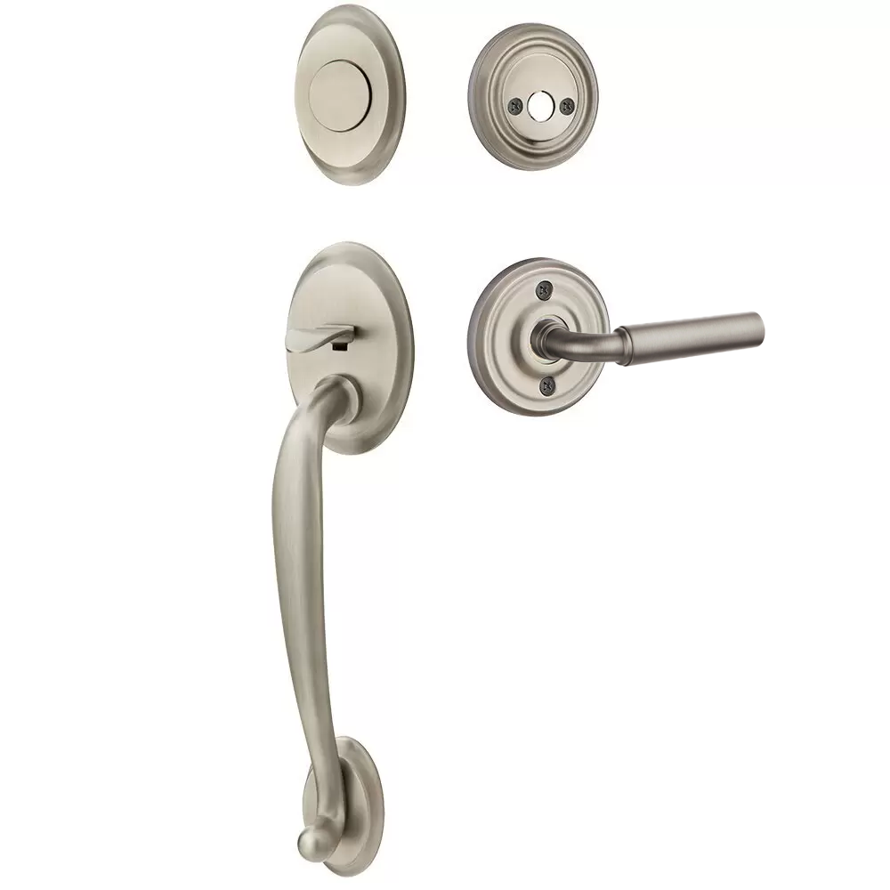 Emtek Saratoga Tubular Entryset Sectional with Manning Lever