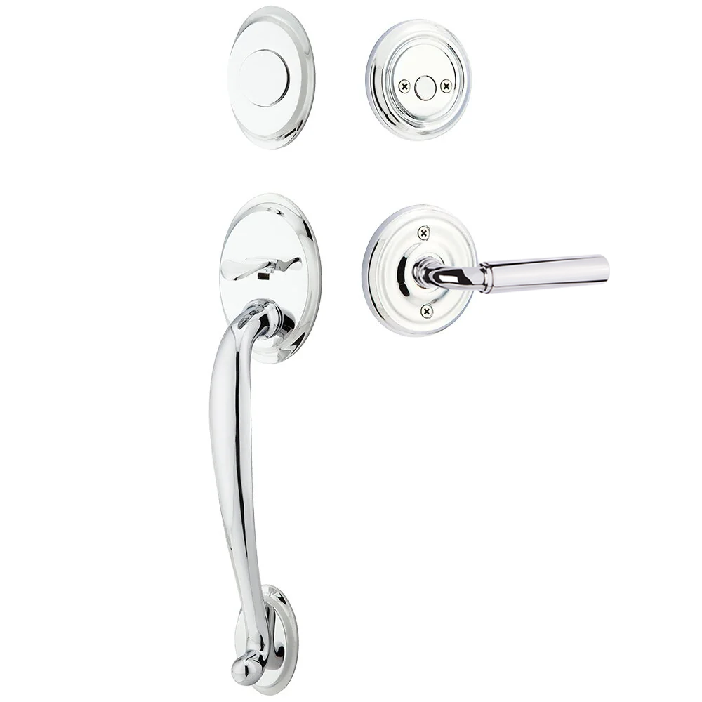 Emtek Saratoga Tubular Entryset Sectional with Manning Lever