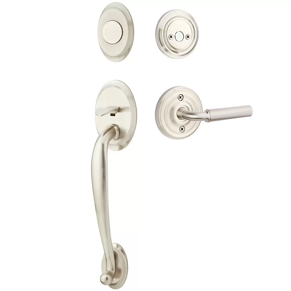 Emtek Saratoga Tubular Entryset Sectional with Manning Lever