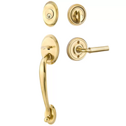 Emtek Saratoga Tubular Entryset Sectional with Manning Lever