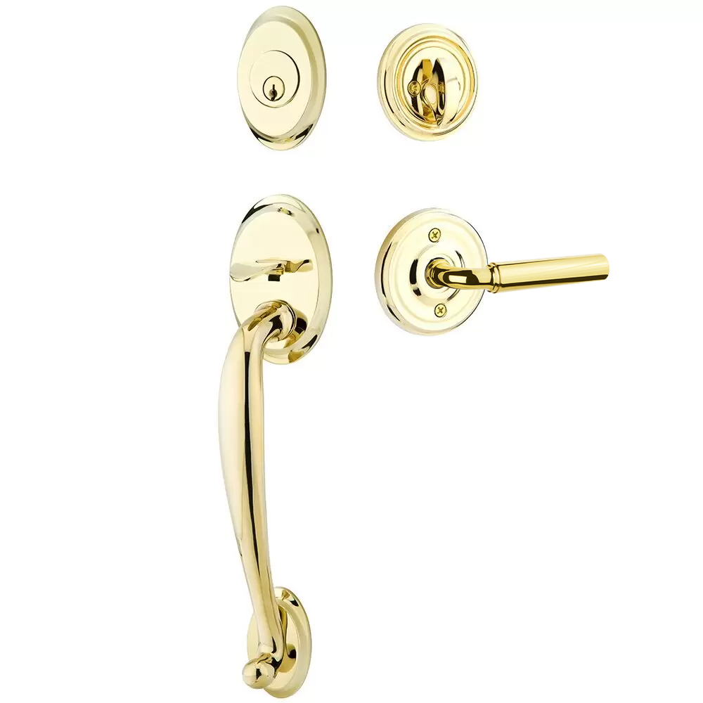 Emtek Saratoga Tubular Entryset Sectional with Manning Lever