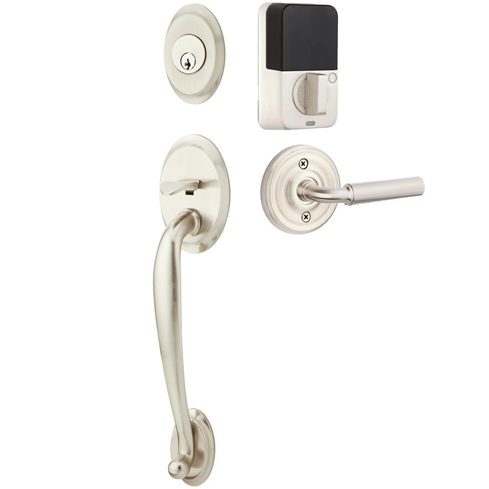 Emtek Saratoga Tubular Entryset Sectional with Manning Lever