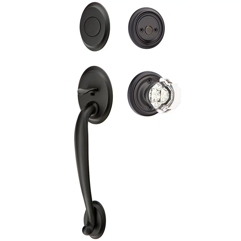 Emtek Saratoga Tubular Entryset Sectional with Old Town Knob