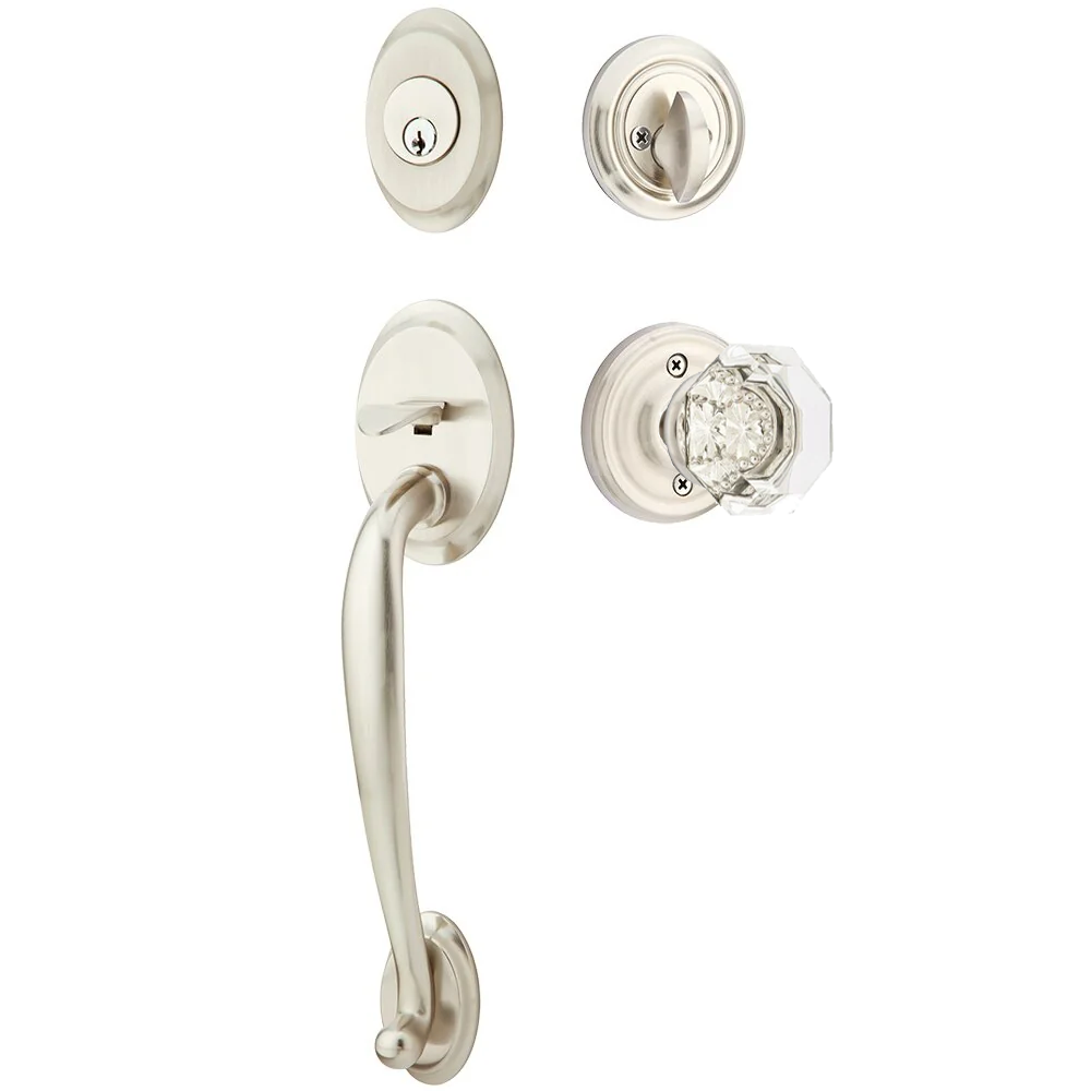 Emtek Saratoga Tubular Entryset Sectional with Old Town Knob