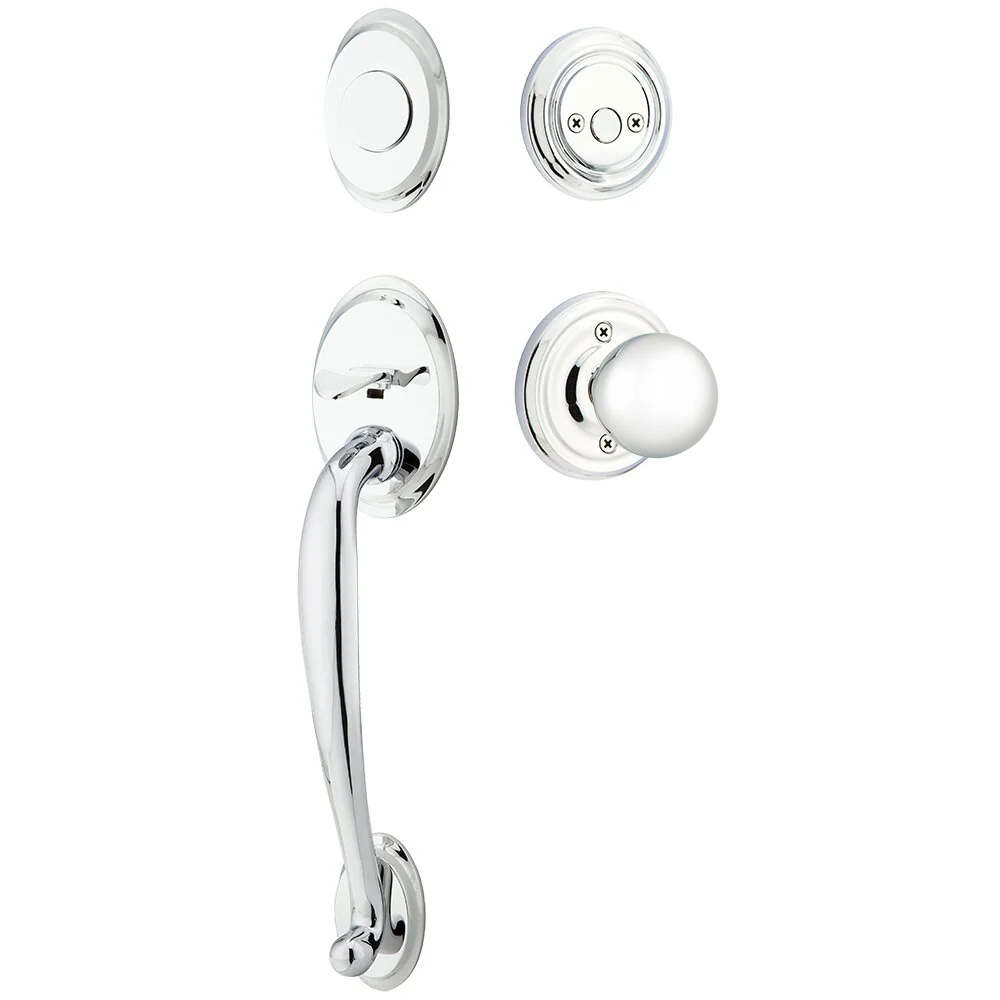 Emtek Saratoga Tubular Entryset Sectional with Orb Knob