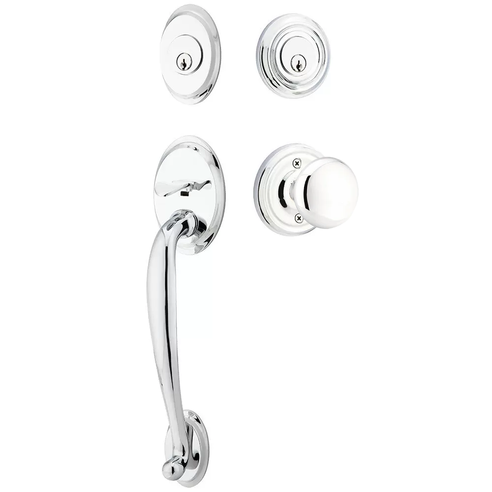 Emtek Saratoga Tubular Entryset Sectional with Providence Knob