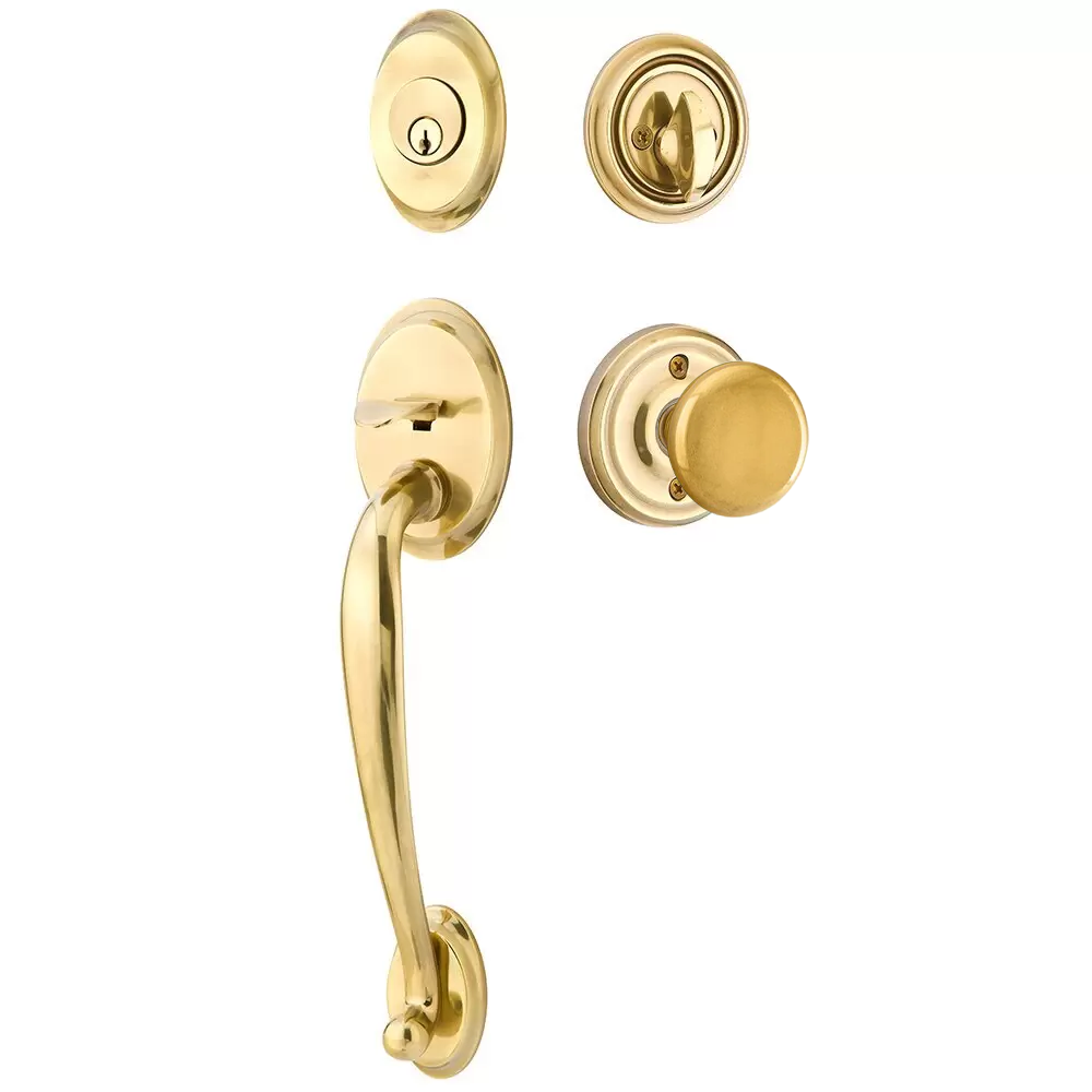 Emtek Saratoga Tubular Entryset Sectional with Providence Knob