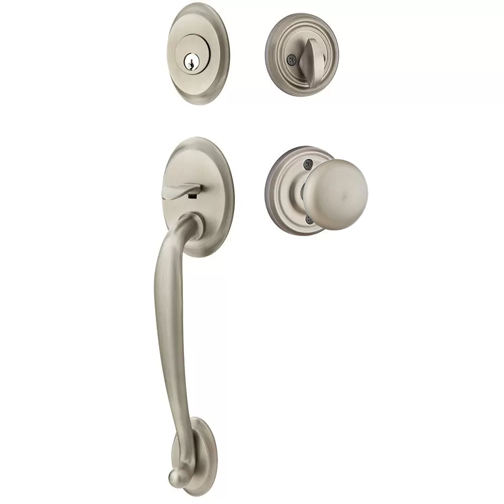 Emtek Saratoga Tubular Entryset Sectional with Providence Knob