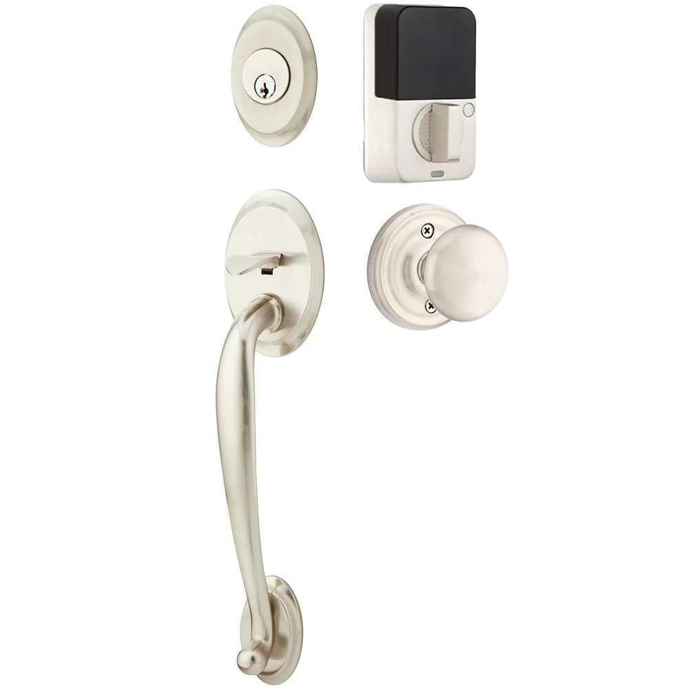 Emtek Saratoga Tubular Entryset Sectional with Providence Knob