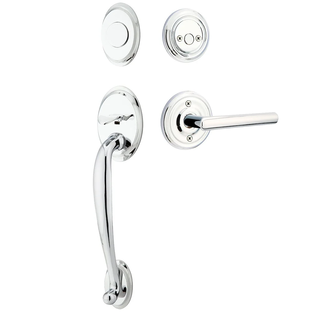 Emtek Saratoga Tubular Entryset Sectional with Stuttgart Lever