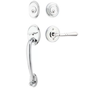 Emtek Saratoga Tubular Entryset Sectional with Turino Lever